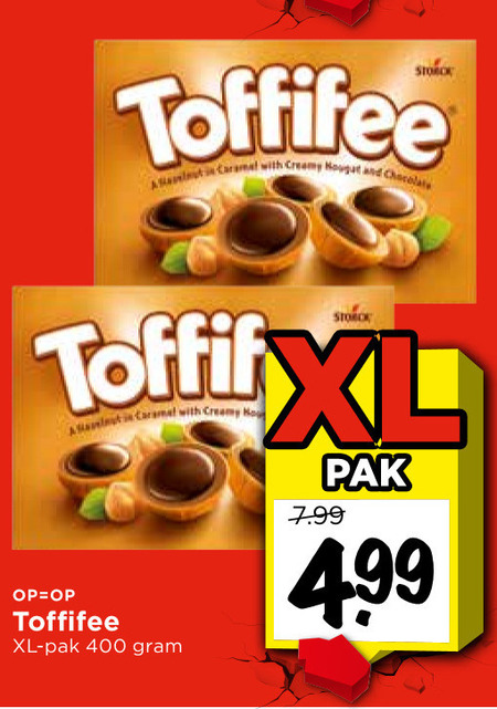 Toffifee   chocolade folder aanbieding bij  Vomar - details
