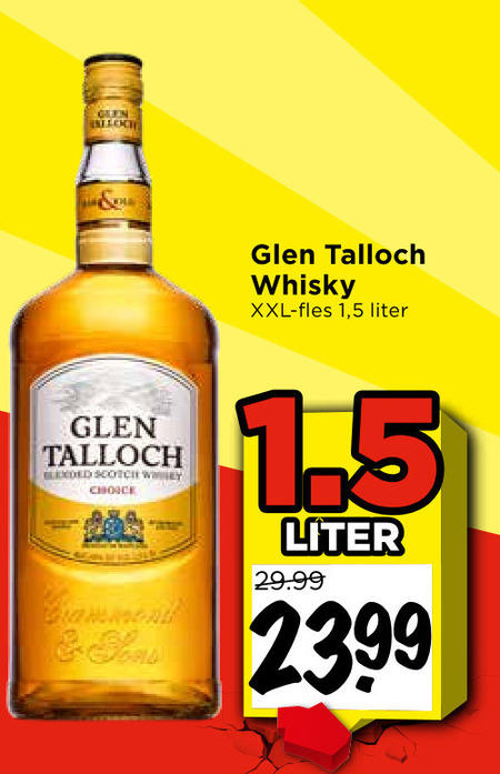 Glen Talloch   whisky folder aanbieding bij  Vomar - details