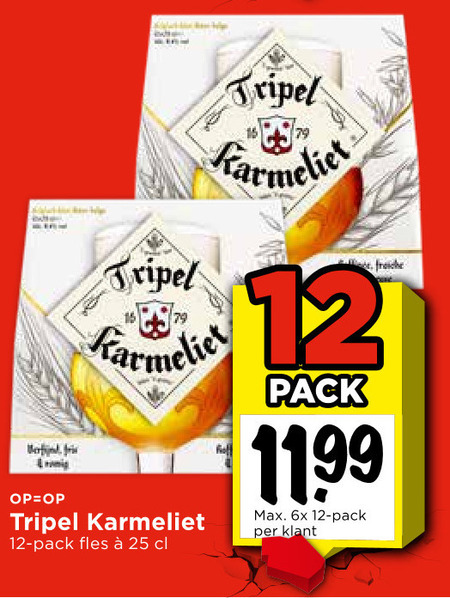 Karmeliet   speciaalbier folder aanbieding bij  Vomar - details