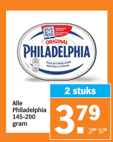 Philadelphia   zuivelspread folder aanbieding bij  Albert&nbsp;Heijn - details