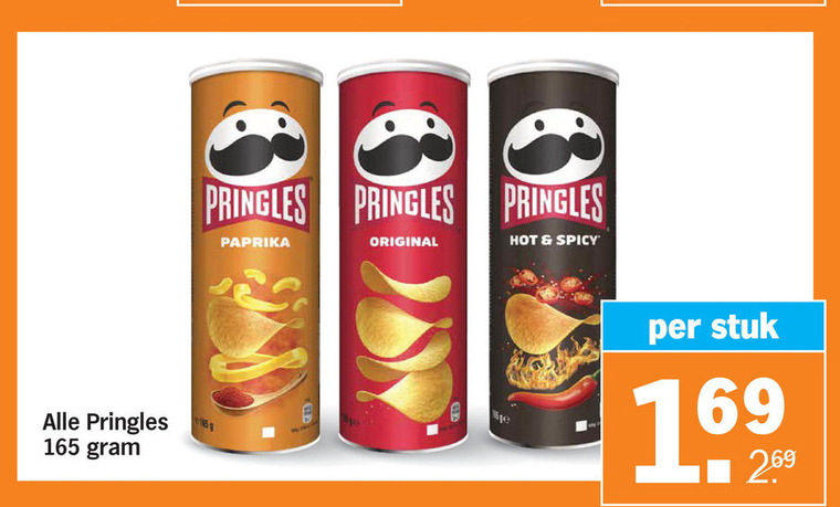 Pringles   chips folder aanbieding bij  Albert&nbsp;Heijn - details