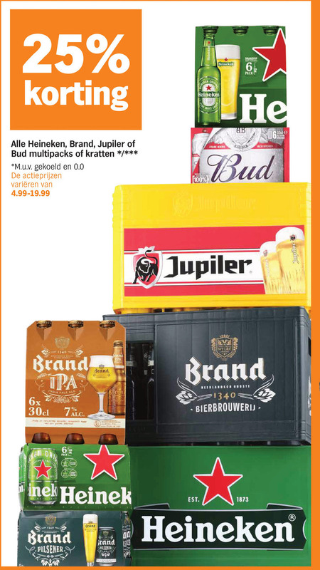 Brand   krat bier folder aanbieding bij  Albert&nbsp;Heijn - details