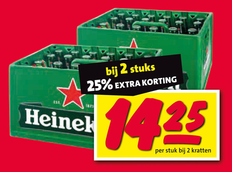 Heineken   krat bier folder aanbieding bij  Nettorama - details