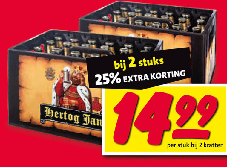 Hertog Jan   krat bier folder aanbieding bij  Nettorama - details