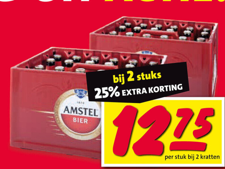 Amstel   krat bier folder aanbieding bij  Nettorama - details