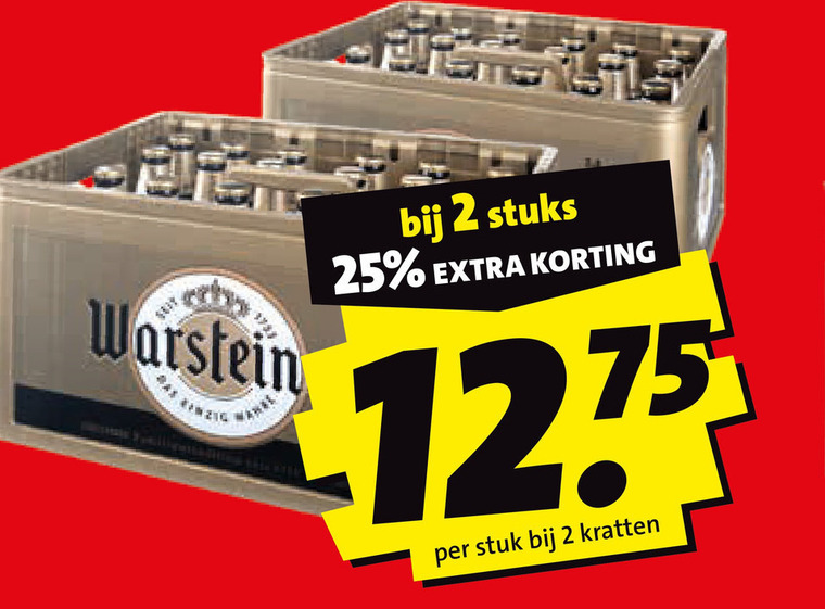 Warsteiner   krat bier folder aanbieding bij  Boni - details