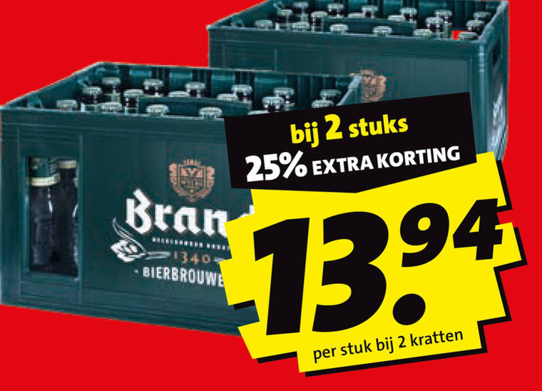 Brand   krat bier folder aanbieding bij  Boni - details