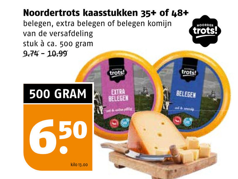 Noordertrots   kaas folder aanbieding bij  Poiesz - details