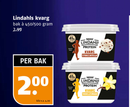 Lindahl Kvarg   kwark folder aanbieding bij  Poiesz - details