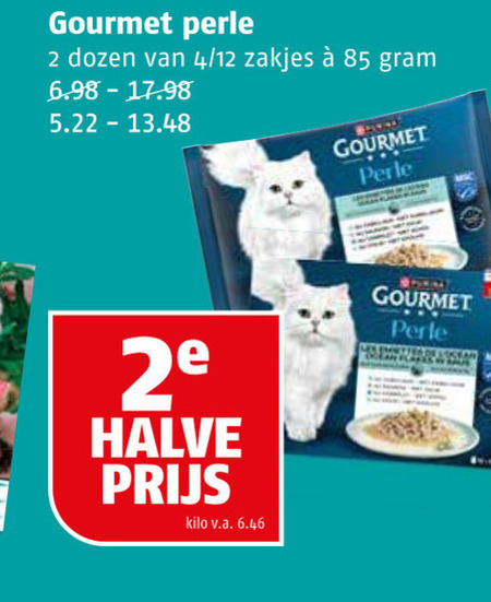 Gourmet   kattenvoer folder aanbieding bij  Poiesz - details