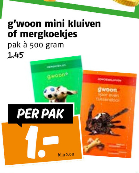 Gwoon   hondensnacks folder aanbieding bij  Poiesz - details