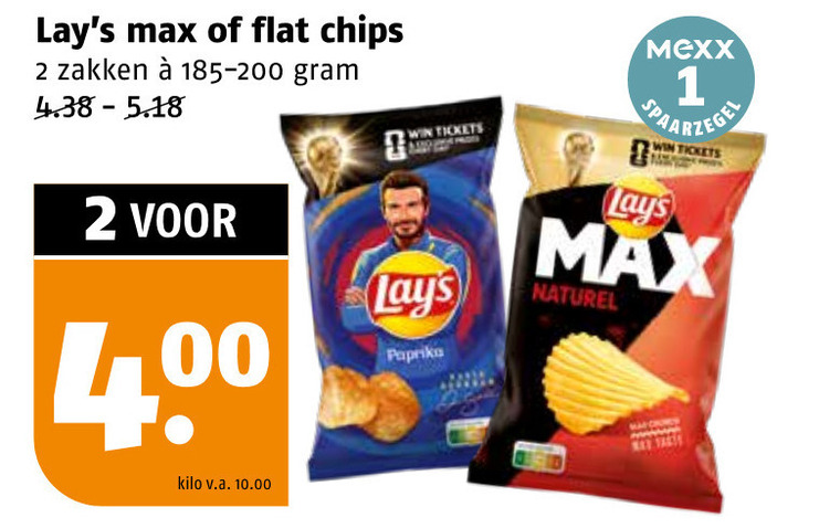 Lays   chips folder aanbieding bij  Poiesz - details