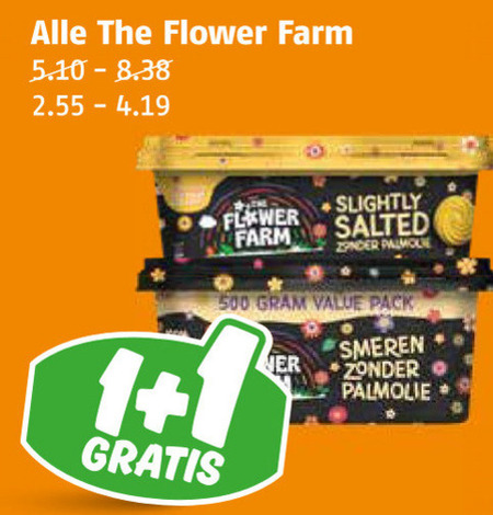 Flower Farm   olie en vetten folder aanbieding bij  Poiesz - details