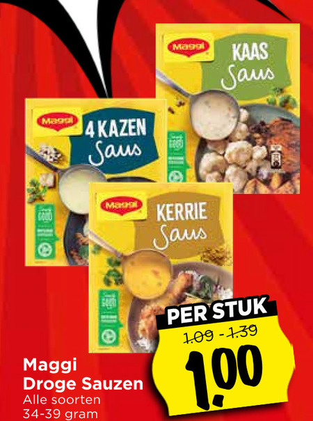 Maggi   saus folder aanbieding bij  Vomar - details