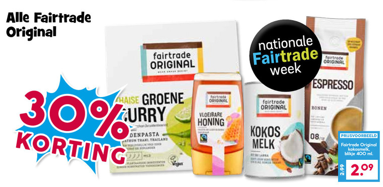 Fair Trade Original   koffie, boemboe folder aanbieding bij  Boons&nbsp;Markt - details