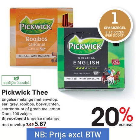 Pickwick   thee folder aanbieding bij  Sligro - details