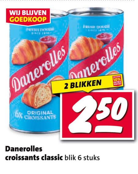 Danerolles   croissantdeeg folder aanbieding bij  Nettorama - details