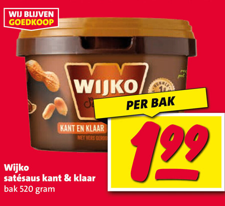 Wijko   satesaus folder aanbieding bij  Nettorama - details