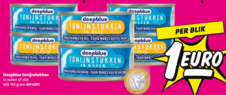 Deepblue   tonijn in blik folder aanbieding bij  Nettorama - details