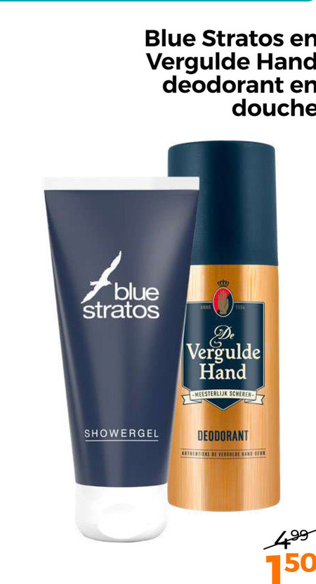 De Vergulde Hand   deodorant, douchegel folder aanbieding bij  Trekpleister - details