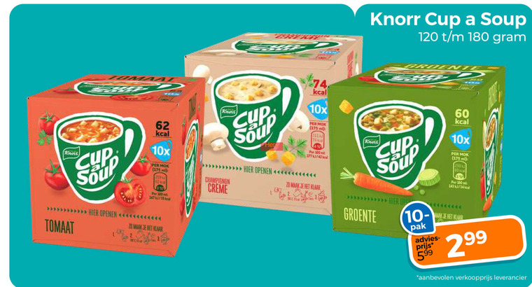 Cup a Soup   soep folder aanbieding bij  Trekpleister - details