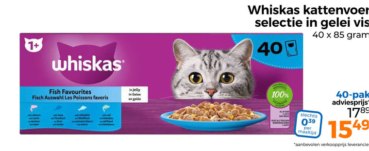 Whiskas   kattenvoer folder aanbieding bij  Trekpleister - details