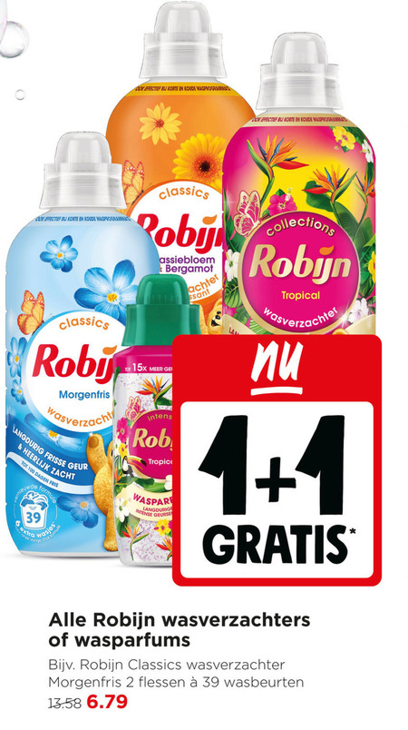 Robijn   wasverzachter folder aanbieding bij  Jumbo - details
