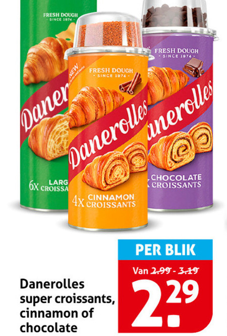 Danerolles   croissantdeeg folder aanbieding bij  Hoogvliet - details