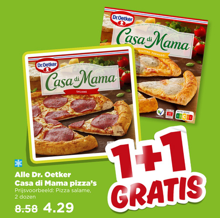 Dr Oetker   diepvriespizza folder aanbieding bij  Plus - details