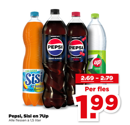 Pepsi   cola, frisdrank folder aanbieding bij  Plus - details