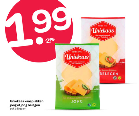 Uniekaas   kaasplakken folder aanbieding bij  Spar - details