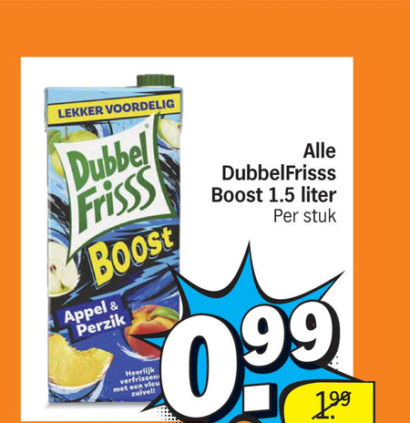 Dubbelfrisss   fruitdrank folder aanbieding bij  Albert&nbsp;Heijn - details