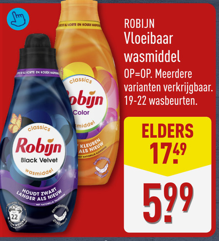 Robijn   wasmiddel folder aanbieding bij  Aldi - details