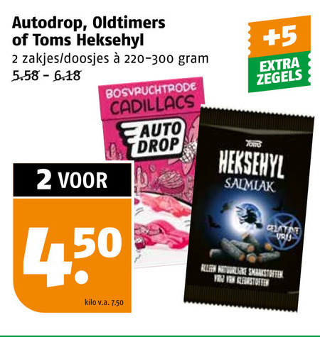 Heksehyl   snoep, drop folder aanbieding bij  Poiesz - details