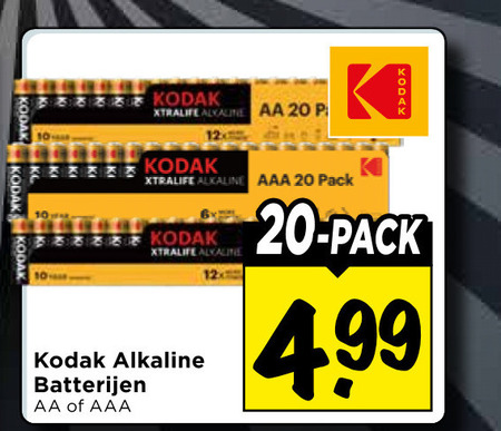 Kodak   batterij folder aanbieding bij  Vomar - details