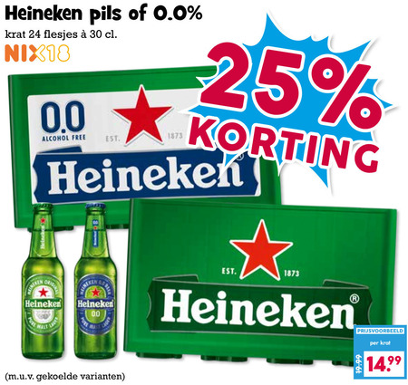 Heineken 0.0   krat bier folder aanbieding bij  Boons&nbsp;Markt - details