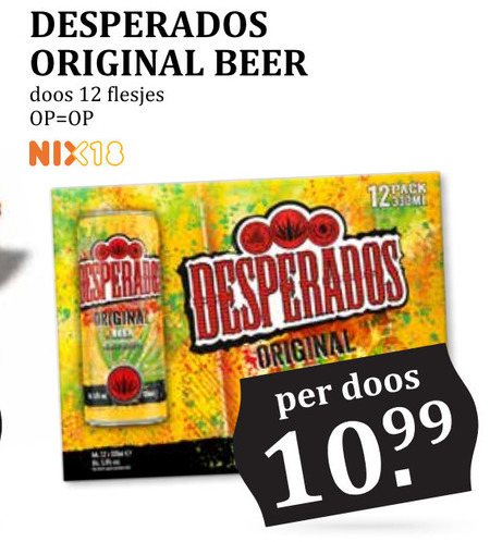desperados speciaalbieren 12 original beer doos nix18 desperado folder aanbieding bij Boons Markt Desperados speciaalbier folder aanbieding bij Boons Markt - details