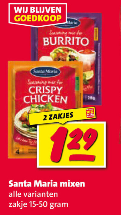 Santa Maria   maaltijdmix folder aanbieding bij  Nettorama - details