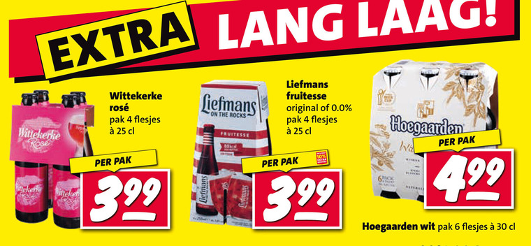 wittekerke hoegaarden liefmans speciaalbieren 4 6 10 25 30 rose rosee pak lang fruitesse original 0.0 laag freek cup wit line folder aanbieding bij Nettorama Hoegaarden speciaalbier folder aanbieding bij Nettorama - details