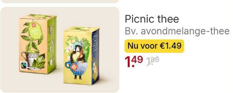 Picnic   thee folder aanbieding bij  Picnic - details