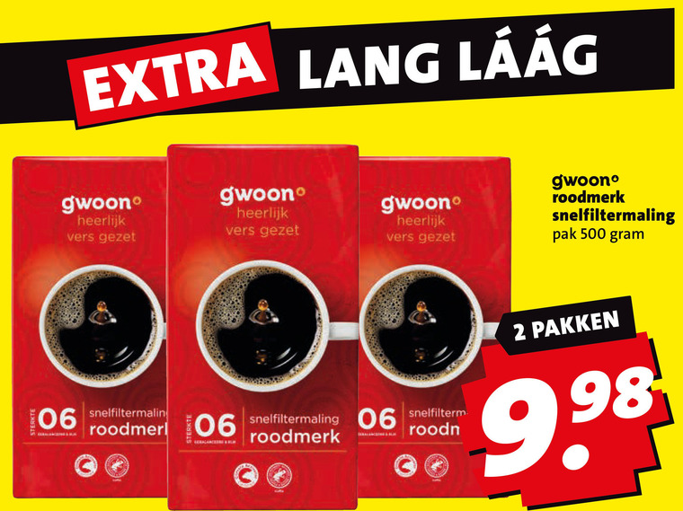 Gwoon   koffie folder aanbieding bij  Boni - details