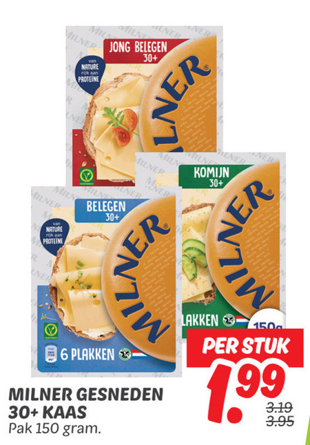 Milner   kaasplakken folder aanbieding bij  Dekamarkt - details