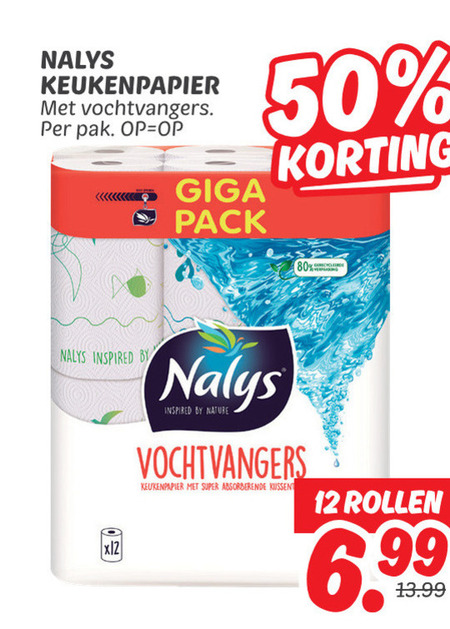 Nalys   keukenpapier folder aanbieding bij  Dekamarkt - details