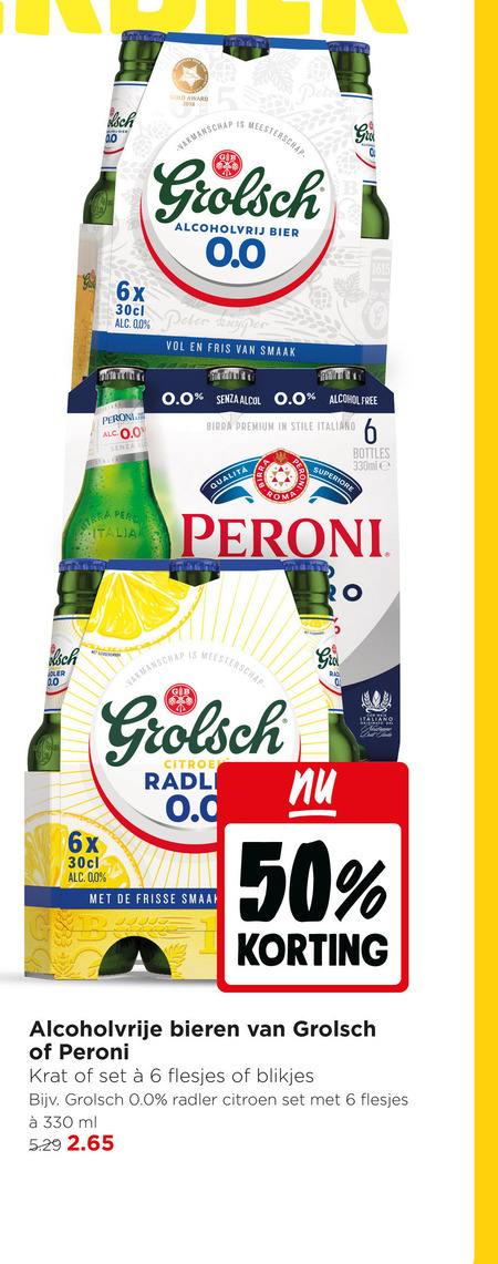 Grolsch   alcoholvrij bier folder aanbieding bij  Jumbo - details