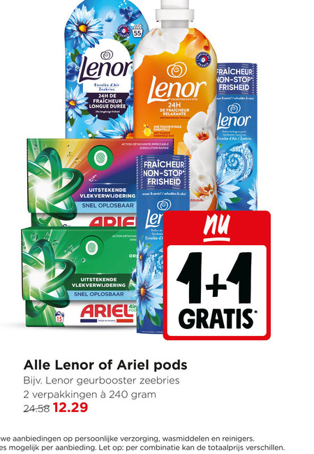 Ariel   wasverzachter, wasmiddel folder aanbieding bij  Jumbo - details