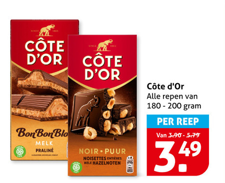 Cote D Or   chocolade folder aanbieding bij  Hoogvliet - details