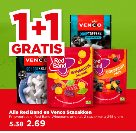 Venco   snoep, drop folder aanbieding bij  Plus - details