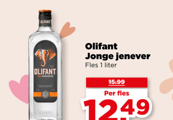 Olifant   jenever folder aanbieding bij  Plus - details