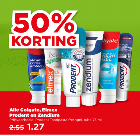 Colgate   tandpasta folder aanbieding bij  Plus - details