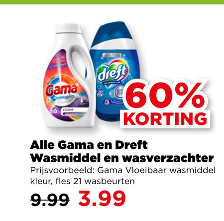 Dreft   wasverzachter, wasmiddel folder aanbieding bij  Plus - details